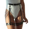 Cinturón Garter de Cuero con Ligas Integradas - Diseño Elegante y Versátil