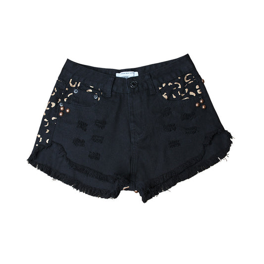 Shorts Estampados de Cintura Alta y Corte Holgado