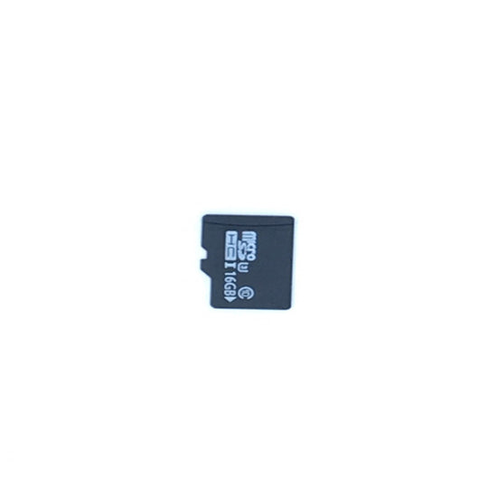 White A9 WIFI wireless network camera with a black lens, shown next to a black 32GB microSD card. - Image 8
