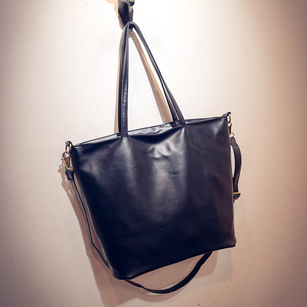 Bolso Vintage de Cuero Grande para Mujer - Estilo Messenger Elegante - Image 5