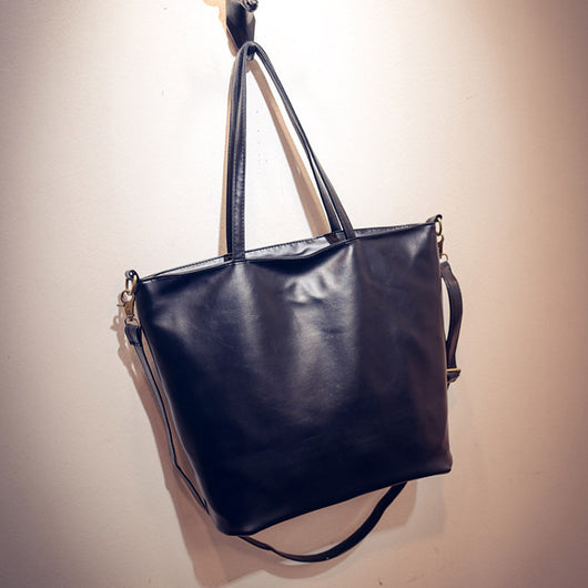 Bolso Vintage de Cuero Grande para Mujer - Estilo Messenger Elegante - Image 5
