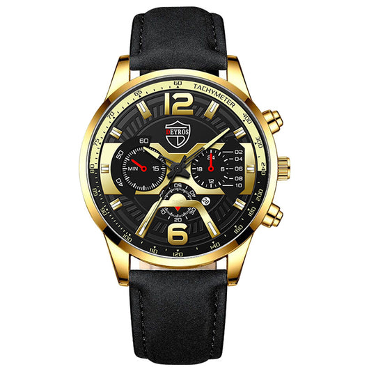 Reloj de Negocios DEYROS para Hombre con Calendario y Movimiento de Cuarzo - Image 7