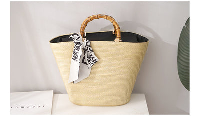 Bolso Tejido de Gran Capacidad con Diseño Artesanal en Paja - Image 13