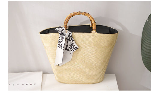 Bolso Tejido de Gran Capacidad con Diseño Artesanal en Paja - Image 13