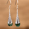 Aretes de Plata 925 Estilo Retro con Colgante Elegante
