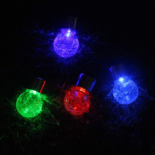 Lámpara Solar de Cristal Crack Ball - Iluminación Decorativa Exterior - Image 19