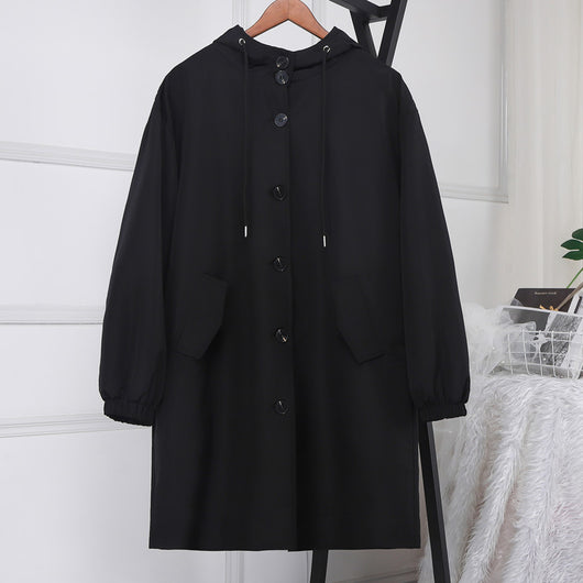 Chamarra Cortavientos Impermeable de Largo Medio - Image 4