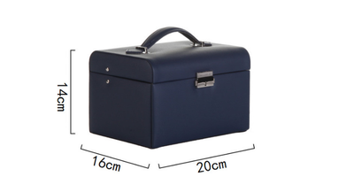 Organizador de Joyas de Tres Niveles - Caja de Almacenamiento Grande Estilo Europeo - Image 3