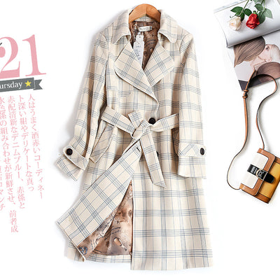 Abrigo Trench Largo en Gamuza - Image 9