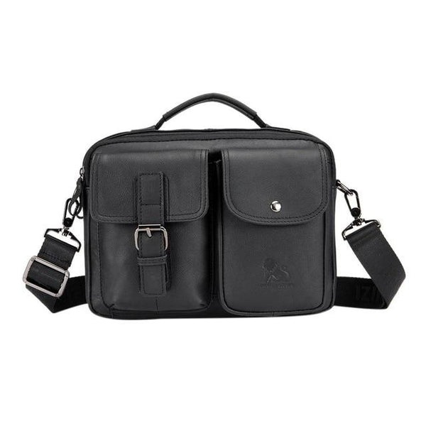 Bolsa Diagonal de Cuero Genuino para Hombre - Image 10