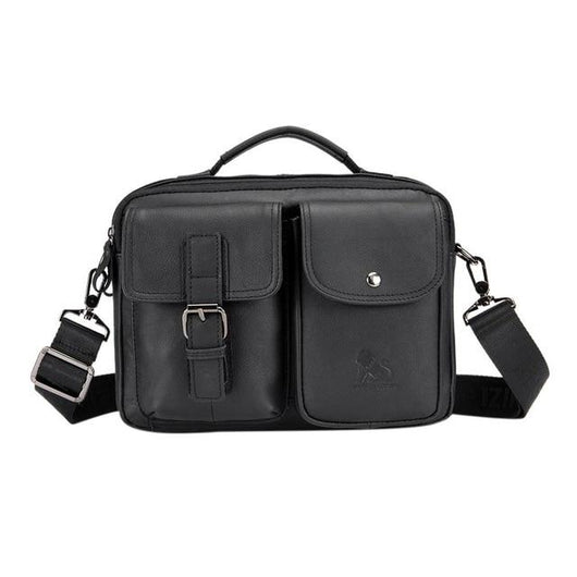 Bolsa Diagonal de Cuero Genuino para Hombre - Image 10