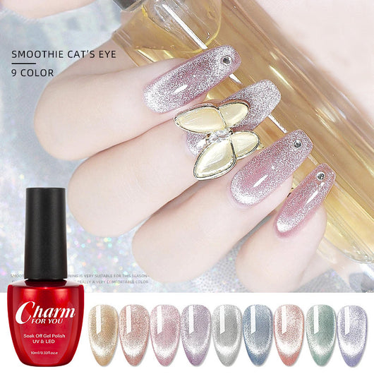 Esmalte Gel Efecto Ojo de Gato Cristal - Plata Transparente Moonstone - Image 12