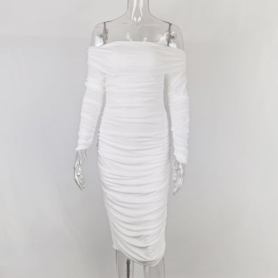 Vestido Asimétrico con Pliegues Elegantes - Image 9