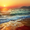 Pintura de Diamantes 3D Atardecer en la Playa - Arte Mosaico Relajante para el Hogar