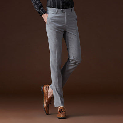 Pantalones de Vestir Casual sin Planchado - Textura Moderna Larga - Image 12