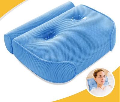 Almohada de Baño con Ventosas Antideslizantes - Masaje y Soporte Cervical - Image 4