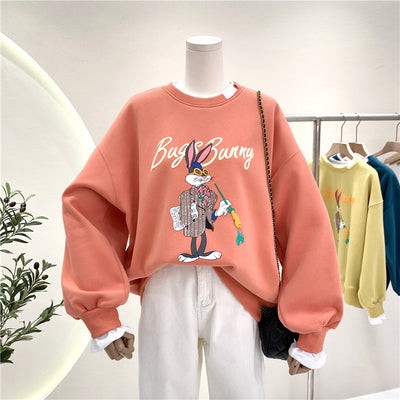 Suéter Estampado con Efecto Dos Piezas y Costuras Decorativas