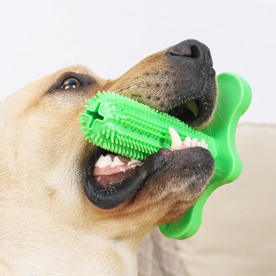 Cepillo Dental Interactivo con Ventosa para Perros