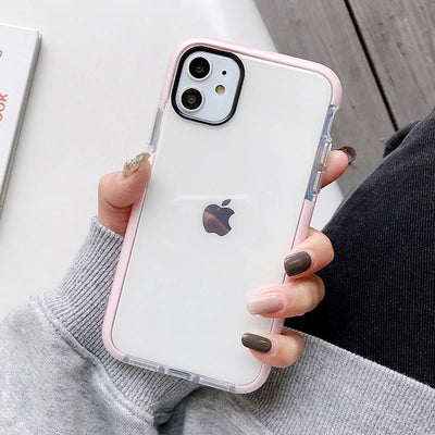 Funda Transparente Bicolor Antigolpes para Celular - Image 10