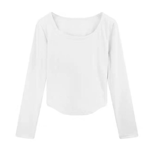 Polo Manga Larga Entallado Estilo Hot Girl - Playera Base Elegante - Image 10
