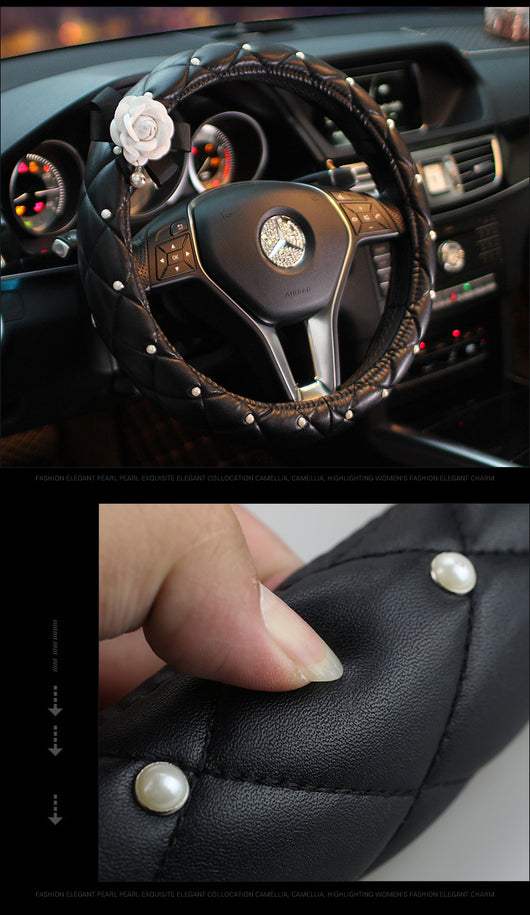 Funda Universal para Volante de Auto con Diseño Camelia - Image 8