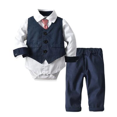 Pijama Enterizo Caballero para Bebé - Manga Larga