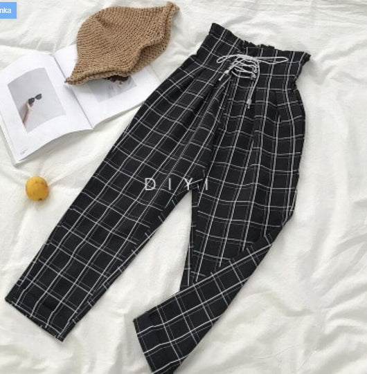 Pantalones Casuales a Cuadros para Primavera - Image 8