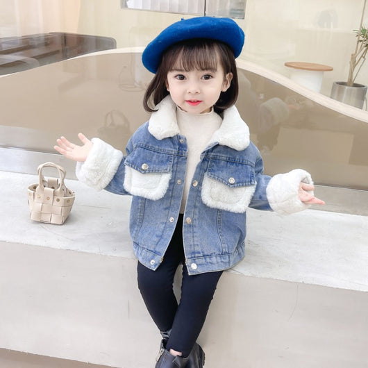 Chaqueta de Lana de Cordero y Cashmere Denim