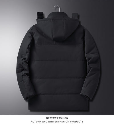 Abrigo Acolchado Térmico para Hombre Adulto Mayor - Chaqueta Gruesa con Capucha - Image 25
