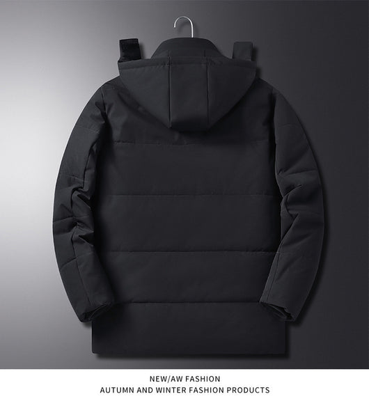 Abrigo Acolchado Térmico para Hombre Adulto Mayor - Chaqueta Gruesa con Capucha - Image 25