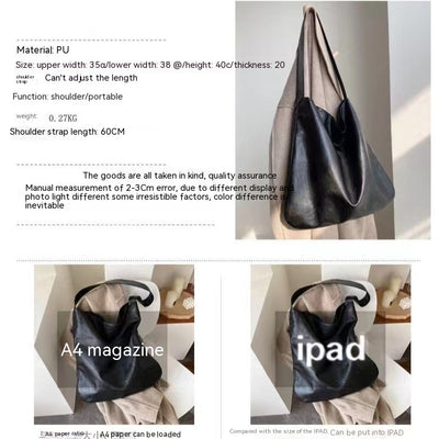 Bolsa Tote Universitaria PU - Bolso de Hombro Espacioso para Estudiantes - Image 16