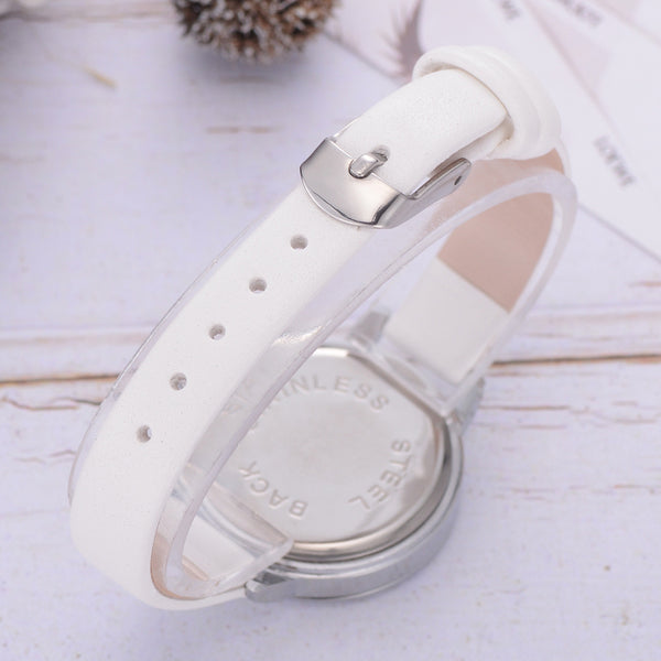 Reloj de Cuero Marmolado GAIETY - Diseño Minimalista y Adorable