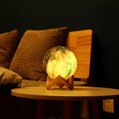 Lámpara Lunar 3D con Pintura de Luz - Regalo Creativo Nocturno - Image 4
