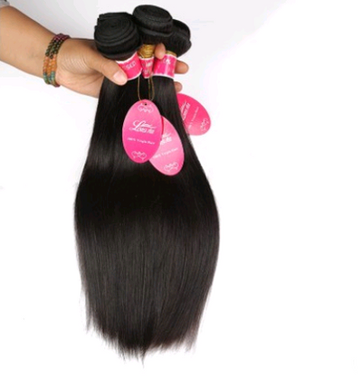 Extensión de Cabello Humano Liso Ondulado Color Natural - Peluca de Cabello Virgen - Image 3