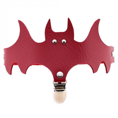 Calcetines de Muslo con Alas de Murciélago y Anillo de Cuero para Halloween - Image 16