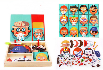 Juego Magnético Montessori con Caja Puzzle de Madera y Dibujos Educativos - Image 12