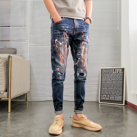Jeans Slim Fit con Bordado de Logo para Hombre - Image 11
