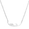 Stainless steel musical note necklace Snowboard Plateado