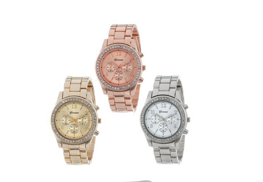 Reloj Pulsera de Diamantes con Correa de Acero Inoxidable - Image 3
