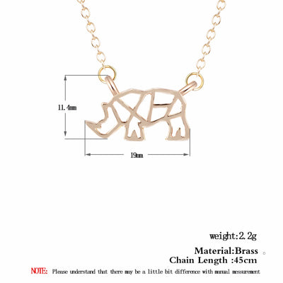 Collar Colgante Rinoceronte - Joya Animal Elegante - Image 5