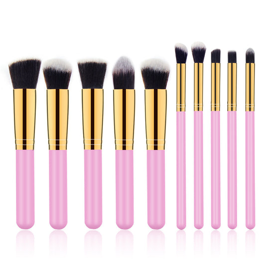 Set de 10 Brochas de Maquillaje con Mango de Madera - Image 13