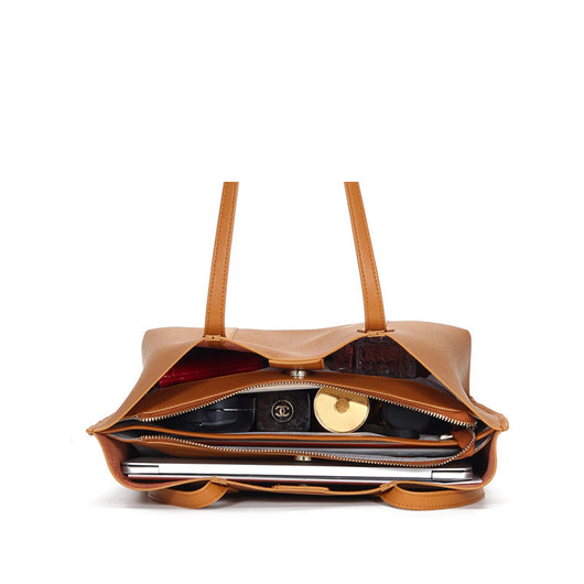 Bolso de Cuero Genuino con Gran Capacidad para el Hombro - Image 5