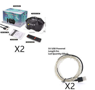 Lámpara Proyector de Olas y Estrellas con Música Bluetooth - Image 6