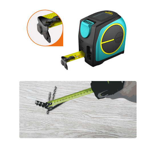 Medidor Láser 2 en 1 con Cinta Métrica Electrónica - Image 8
