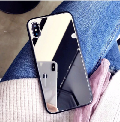 Funda Espejo para iPhone X, 7/8 Plus - Carcasa de Cristal para Selfies y Maquillaje - Image 6