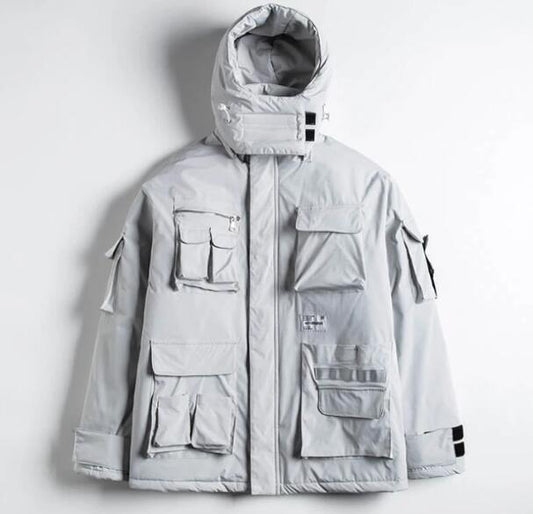 Abrigo Hoodie Multipocket Corte Holgado Wilbur