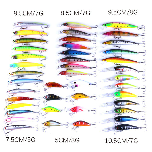 Set Completo de Pesca Portátil 43 Piezas con Cebo Plástico - Image 4