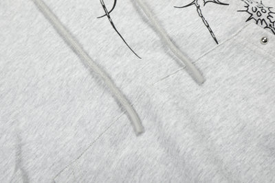 Sudadera con Capucha Retro Estilo Europeo Americano con Tachuelas Cruzadas para Hombre - Image 19