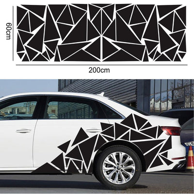 Calcomanías Triangulares Mate Negro para Auto - Vinilo Camuflaje Estilo Deportivo - Image 7