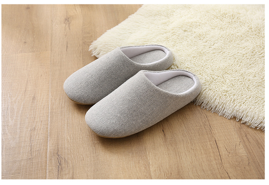Pantuflas Cálidas de Algodón Negro para Hombre - Antideslizantes y Cómodas - Image 26
